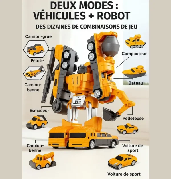 OPTIMUS GAME2 Magnetic engineering vehicle toy