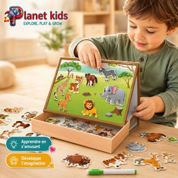 12a37f36-a2d1-4b79-ad52-14aa5be19d4a Puzzle Magnétique Éducatif Animaux