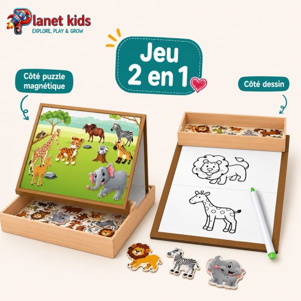 32a8213e-40a9-4dc6-9b78-a946c3bb9d9f Puzzle Magnétique Éducatif Animaux