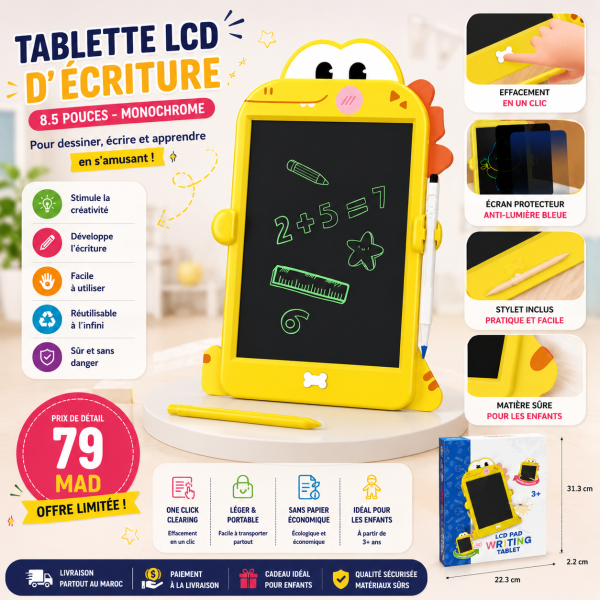 Tablette LCD d’Écriture 8,5 Pouces