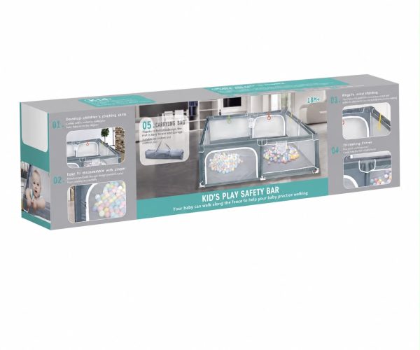 bdb70f52-17d1-419e-ba78-96da4e37b557 Parc de jeu pliable pour bébé avec barrière de sécurité 18M+